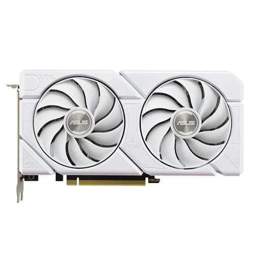 ASUS Dual GeForce RTX 4060 EVO White OC Edition 8GB GDDR6 Gaming Graphics Card White (Nvidia GeForce RTX4060 DLSS3, 246 AI Tops, PCIe 4.0, 1x HDMI 2.1a, 3X DisplayPort 1.4a,