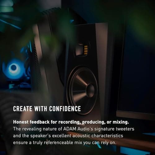 ADAM Audio T8V Studio Monitor for recording, mixing and mastering, Studio Quality Sound (Single)