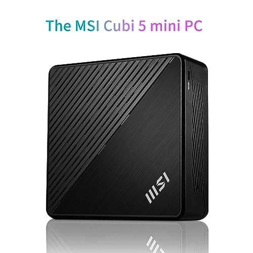 MSI Cubi 5 Professional Mini PC, 12th Gen Intel i5-1235U Processor (Beats Ryzen 7 5700U), 16GB RAM, 512GB SSD, Wi-Fi 6, Windows 11 Pro, Support 4K@60Hz Display, Seamless Multitasking at Work/Gaming