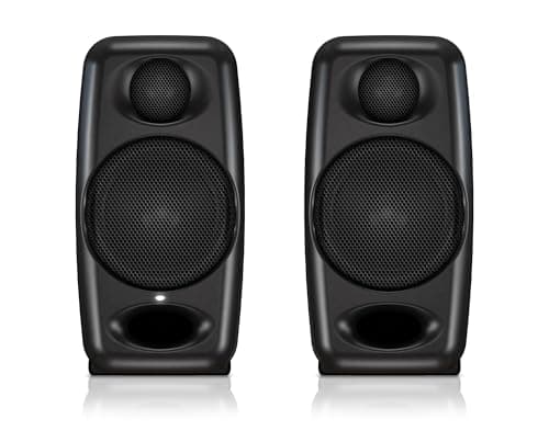 IK Multimedia iLoud Micro Monitor 50 watt Portable Wireless Bluetooth Studio Reference Monitors, Dual Speakers for Music Production, Mixing, Mastering, Composing, producing and DJs