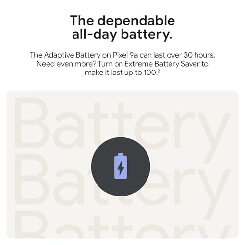 Google Pixel 9a with Gemini - Unlocked Android Smartphone with Incredible Camera and AI Photo Editing, All-Day Battery, and Powerful Security - Peony - 128 GB