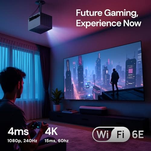 StreamMaster Plus2 Triple Laser Projector 4K, 2X Faster Performance, 4ms Lag-Free Gaming, IMAX, Google TV, HDR10+, AI-Enhanced, with Smart Google Home & Apple Homekit, Dolby Vision&Atmos