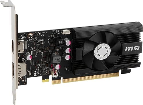 MSI Gaming GeForce GT 1030 4GB DDR4 64-bit HDCP Support DirectX 12 DP/HDMI Single Fan OC Graphics Card (GT 1030 4GD4 LP OC)