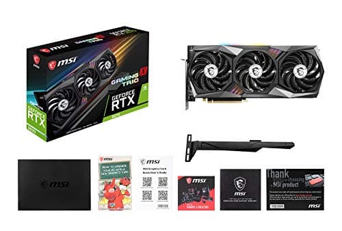 MSI Gaming GeForce RTX 3070 8GB GDRR6 256-Bit HDMI/DP Tri-Frozr 2 TORX Fan 4.0 Ampere Architecture RGB OC Graphics Card (RTX 3070 Gaming X Trio)