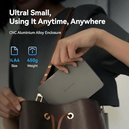 Khadas Mind 1 Mini PC, Intel Core i5-1340P 4.6GHz Micro Desktop Computer with 5.55Wh Standby Battery, 16GB LPDDR5, 512GB PCIe 4.0 SSD, BT5.3, WiFi 6E, Portable Computer for Business Home Office Gaming