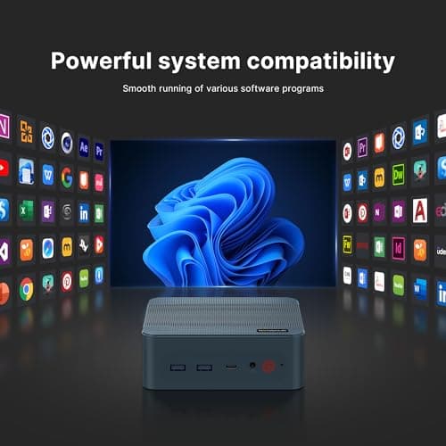 P2 Plus Mini PC, Intel i7 12700H Mini Desktop Computers, 32GB DDR5, 512GB NVMe, with Thunderbolt 4&Dual Gigabit Ethernet Ports, 4K Triple Display, Wi-Fi 6E, Bluetooth 5.2