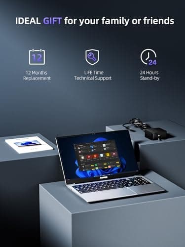 ACEMAGIC 2025 Laptop, Laptop Computer with Intel Quad-Core Processor(Up to 3.4GHz), 16GB DDR4 512GB SSD, Windows 11 Laptop, 15.6" IPS 1080P, Metal Shell, USB3.2, Long Battery Life
