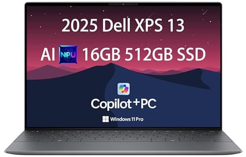 2025 Dell XPS 13 9345 Laptop, Copilot+ AI PC (13.4" FHD+ 120Hz, Snapdragon X Plus (> Intel i7-1355U), 16GB 8448MT/s RAM, 512GB SSD), Thin & Light, 27 Hours Battery Life, IR Webcam, Wi-Fi 7, Win 11 Pro