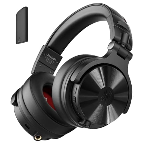 OneOdio Studio Max 1 Wireless Over-Ear DJ Headphones, 120H Playtime, Hi-Res/LDAC Audio, 20MS Low Latency, Dongle/Bluetooth/6.35mm/3.5mm Connection for Monitor Guitar Keyboard Podcast Recording
