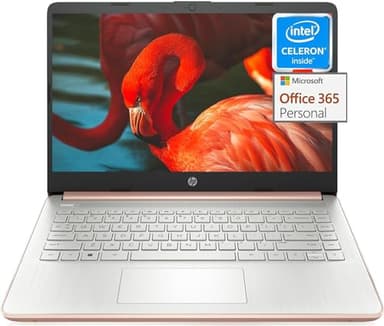 HP Stream 14 inch Laptop for Student and Business, Intel Quad-Core N4120 Processor, 8GB RAM, 320GB Storage (64GB eMMC + 256GB Card), 1-Year Office 365, Webcam, Long Battery Life, WiFi, Win 11 H in S