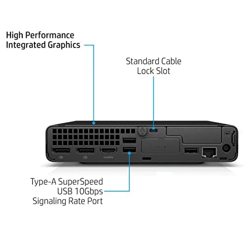 HP Elite Mini 800 G9 Business Desktop Computer, 14th Gen Intel 20-Core i7-14700 up to 5.4GHz, 32GB DDR5 RAM, 1TB PCIe SSD, WiFi 6, Bluetooth, Type-C, Keyboard and Mouse, Windows 11 Pro, AZ-XUT