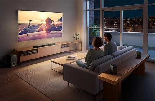 LG S80TR 5.1.3 ch. OLED evo TV Matching Home Theater Soundbar with Rear Surround Speakers and Wireless Subwoofer, Wow Orchestra, Dolby Atmos, WOWCAST Built-in (2024 Model)