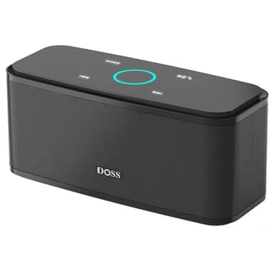 DOSS SoundBox Touch Wireless Bluetooth Speaker with 12W HD Sound and Bass, IPX5 Waterproof, 20H Playtime, Handsfree, for Office, Home, Outdoor, Travel-Upgraded