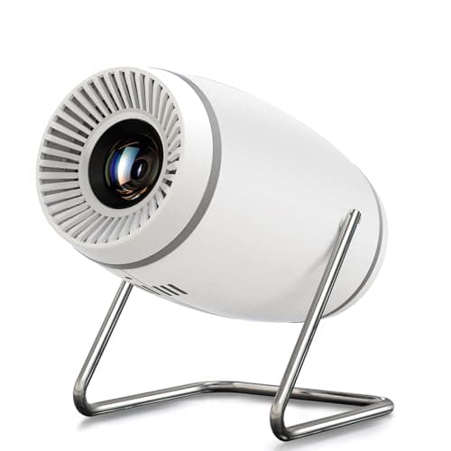 Mini Projector, Projector with WiFi and Bluetooth, 4K 1080P Support Portable Projector 180° Rotatable 130'' Screen Movie Projector Auto Keystone Compatible with HDMI/USB/Smartphone/PC/Laptop