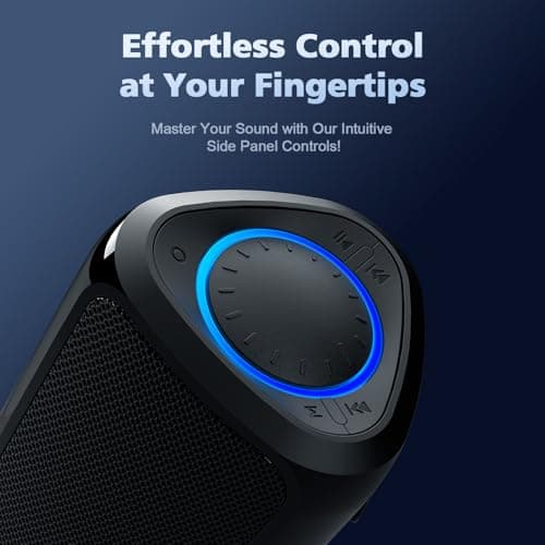Computer Speakers for Desktop PC, HiFi Stereo Poratble Bluetooth Speaker, Computer Soundbar, 3.5mm Aux-in Computer Sound Bar with Deep Impactful Bass, Gaming Speakers for PC,Laptop,Tablet
