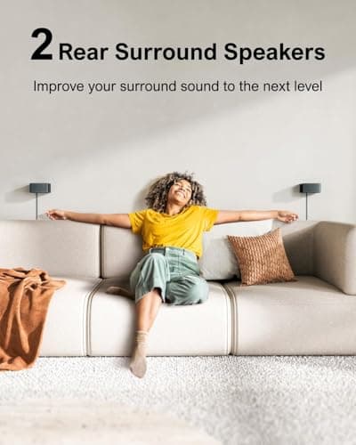 ULTIMEA 7.1 Sound Bars for TV, Virtual Surround Sound System, 410W Peak Power, App Control, Smart TV Soundbar with Wireless Subwoofer, 4 Wired Surround Speakers, Home Theater Sound System, 2025