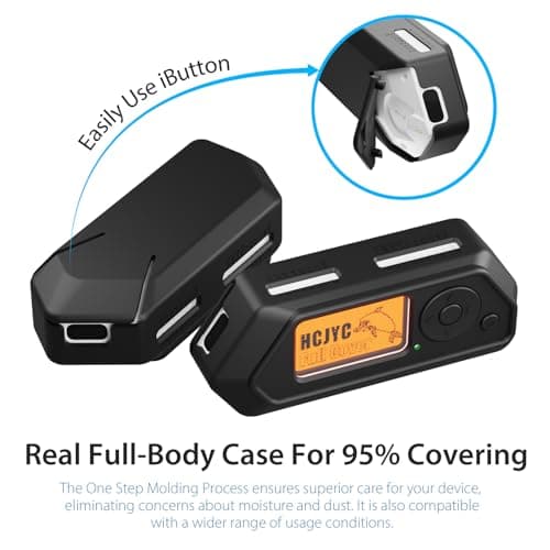 Case for Flipper Zero, 5 in 1 Protective Cover Accessory Set with 3 Pack of Screen Protect & EVA Carrying Case for Flipper Zero - Black