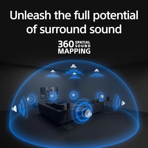 Sony BRAVIA Theater Bar 8 Soundbar for TV Surround Sound Home Theater 11 Speaker Soundbar, 360 Spatial Sound Mapping, Dolby Atmos/DTS:X, Dolby Vision, HDMI 2.1 (HT-A8000)