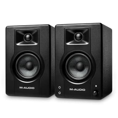M-AUDIO BX3 Pair 3.5" 120W Studio Monitors, HD PC Speakers for Recording and Multimedia with Music Production Software