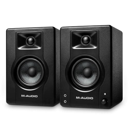 M-AUDIO BX3 Pair 3.5" 120W Studio Monitors, HD PC Speakers for Recording and Multimedia with Music Production Software