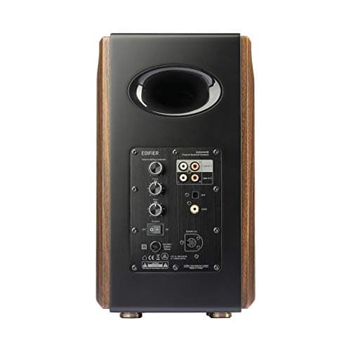 Edifier S2000MKIII Coaxial, Bluetooth, Optical and RCA Bookshelf 2 Speakers, Near-Field Active Tri-Amped 130w Studio Monitor for Audiophiles with Wireless, Line-in and Fiber-Optic Input Walnut