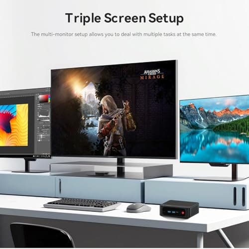 Beelink SER5 MAX Mini PC, Ryzen 7 6800U (up to 4.7GHz) Mini Computer, 24GB RAM & 500GB PCle4.0 SSD, AMD Radeon 680M, Wi-Fi 6, BT5.2, 1000M LAN, Supports 4K Triple Displays via HDMI, DP, USB-C