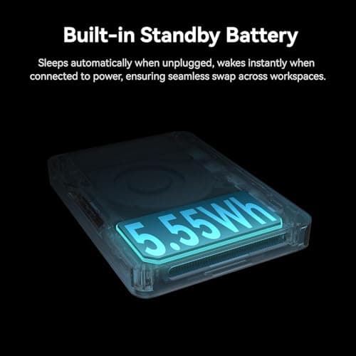 Khadas Mind 1 Mini PC, Intel Core i5-1340P 4.6GHz Micro Desktop Computer with 5.55Wh Standby Battery, 16GB LPDDR5, 512GB PCIe 4.0 SSD, BT5.3, WiFi 6E, Portable Computer for Business Home Office Gaming