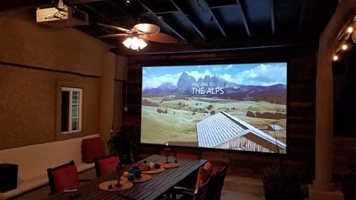 Projector Screen Elite Screens Spectrum, 150-INCH Diag 16:9, Motorized Projection Screen Movie Home Theater 4K/8K Ultra HD Ready, ELECTRIC150H2