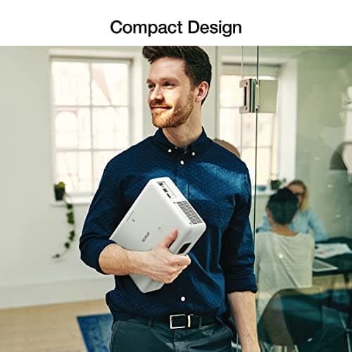 Epson EpiqVision Flex CO-W01 Portable Projector, 3-Chip 3LCD, Widescreen, 3,000 Lumens Color/White Brightness, 5 W Speaker, 300-Inch Home Entertainment and Work, Streaming Ready