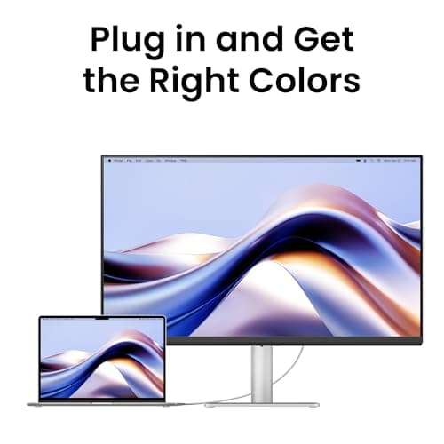 BenQ MA270U 27 inch 4K 3840x2160 Monitor for MacBook Pro/Air, Dual USB-C, 90W Power Delivery, Mac Color Match, USB Hub, Brightness & Volume Control on Mac, Adjustable Stand, P3 Color Gamut