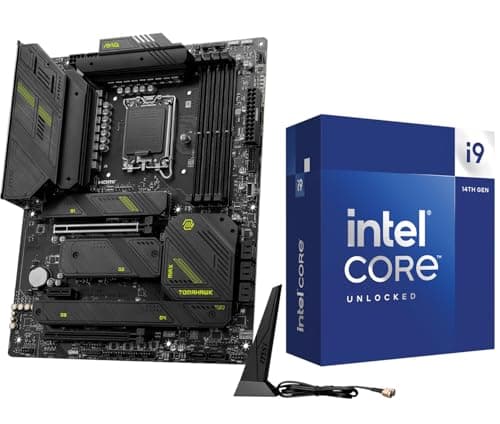 INLAND by Micro Center CPU Motherboard Intel i9-14900K 14th Gen 24-Cores LGA 1700 Desktop Processor with MSI MAG Z790 Tomahawk MAX WiFi Gaming Motherboard