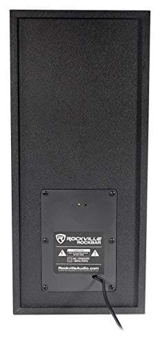 Rockville ROCKBAR 40" 400W Soundbar W/Wireless Subwoofer/Bluetooth/HDMI/Optical, Black