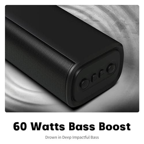 Sound Bars for TV 16-inch, Cinematic Soundbar for TV with Impactful Bass, Dynamic Lights and Remote Control, Wall Mountable, Bluetooth TV Sound Bar Speakers with Bluetooth/Optical/AUX Connection