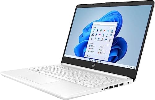 HP 14 Ultralight Laptop for Student and Business, Intel Core N4120 (4-Core), 8GB RAM, 192GB Storage (64GB eMMC+128GB Micro SD), 1 Year Office 365, Win 11 S, HDMI, WiFi, USB-A&C, MASDROW Accessories