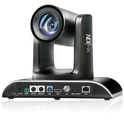 Tenveo AI Auto Tracking NDI PTZ Camera 3G-SDI/HDMI/USB3.0/LAN PoE 30X Optical+8X Digital Zoom IP Live Streaming Camera, FHD 1080P 60FPS for Church Services Worship Large Events Live Broadcast