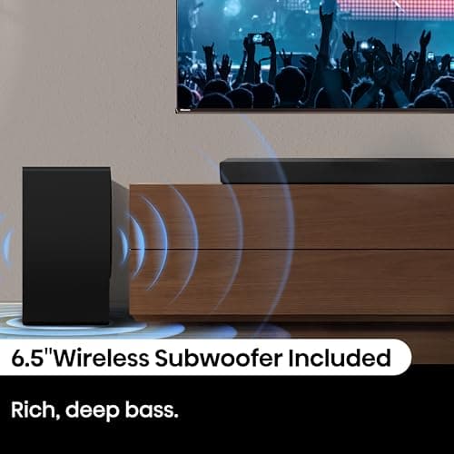 Hisense AX3100Q 3.1Ch Sound Bar with Wireless Subwoofer, Dolby Atmos, DTS:X, Bluetooth 5.3, Roku TV Ready, HDMI/AUX/ARC/Optical/USB, EzPlay, Ez UP, 7 EQ Modes