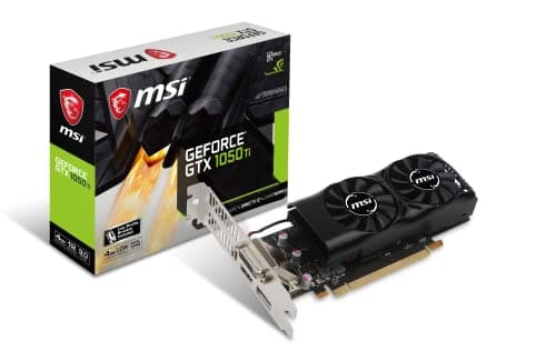MSI Low Profile Compatible Graphics Cards GeForce GTX 1050 Ti 4GT LP