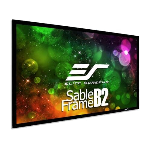 Elite Screens Sable Frame B2 Series 135-Inch Fixed Frame Projector Screen, 16:9 Ultra HD 4K/8K & Active 3D Ready, ISF Certified CineWhite UHD-B Material, Home Theater UST Projection Screens, SB135WH2