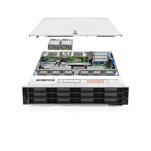 PowerEdge Dell R740xd Server | 2X Silver 4210-2.2GHz = 20 Core | 192GB | 12x 6TB SAS (Renewed)