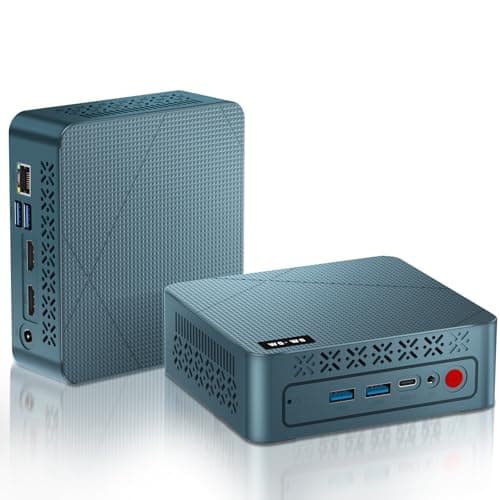 wo-we H5 Mini PC, Twin Lake N150 (Upgraded N100) Desktop Computer, 16GB DDR4 RAM 512GB PCIe SSD, Graphics 4K Triple Display Dual HDMI 2.0/USB-C, 2.5GbE RJ45 WiFi5/BT5.0,