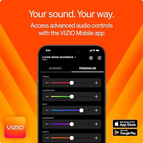 Vizio SV510X-0806B-RB Dolby Atmos 5.1 Channel 33 Inch Soundbar System - (Renewed)