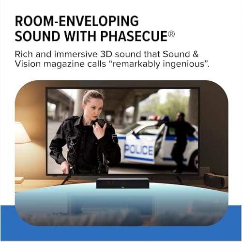 ZVOX Dialogue Clarifying Sound Bar - Patented Hearing Technology, AccuVoice TV Sound Bar with 12 Levels of Voice Boost, 17" Home Theater TV Speakers, Ideal for Smart TVs - AV157 Black