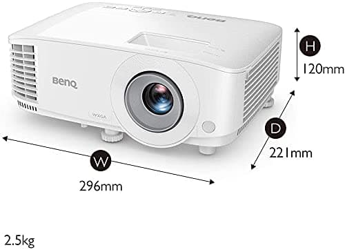 BenQ WXGA Business Projector (MW560) - DLP - 4,000 Lumens High Brightness - 20,000:1 High Contrast Ratio - Dual HDMI, VGA - Auto Keystone Correction - Simple Setup - SmartEco Technology