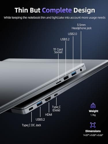 ACEMAGIC 2025 Laptop, Laptop Computer with Intel Quad-Core Processor(Up to 3.4GHz), 16GB DDR4 512GB SSD, Windows 11 Laptop, 15.6" IPS 1080P, Metal Shell, USB3.2, Long Battery Life