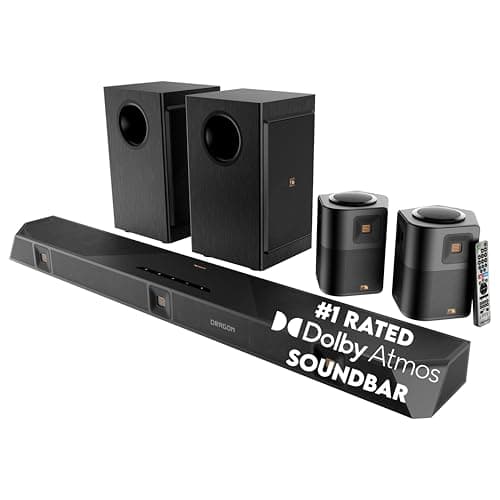 Nakamichi Dragon 11.4.6 Home Surround Sound System with Dolby Atmos and DTS:X Pro. Best Soundbar with AVR Processing