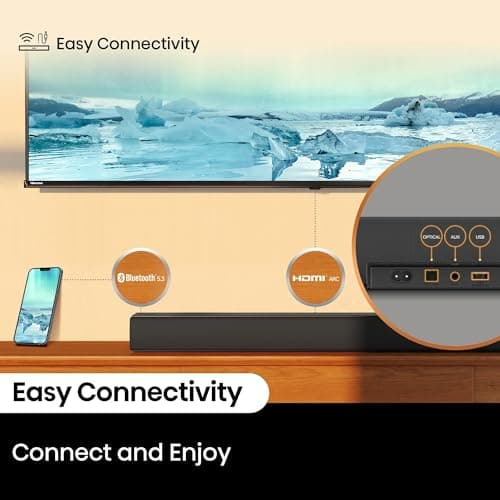 Hisense 5.1 Ch 510W Soundbar with Wireless Subwoofer and 2 Rear Surround Speakers, Dolby Digital Plus and DTX Virtual:X, HDMI eARC, Bluetooth - R651 (Renewed)