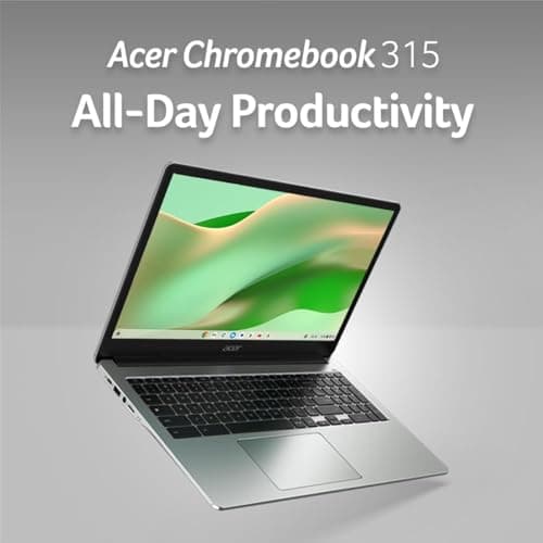 Acer Chromebook 315 Laptop (15.6" FHD, Intel Celeron N4500, 4GB RAM, 128GB Storage (64GB eMMC + 64GB SD Card) Home & Student, Long Battery Life, Numeric KB, Wi-Fi, Webcam, IST Hub, Nitro, Chrome OS