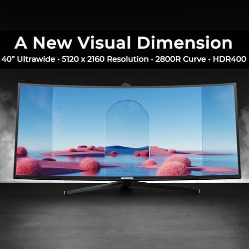 Deco Gear 40 Curved Ultrawide Nano IPS Monitor, 5120x2160 5K2K, 21:9, HDR10, AdaptiveSync, 100% sRGB, HDMI 2.0, DP, USB-C