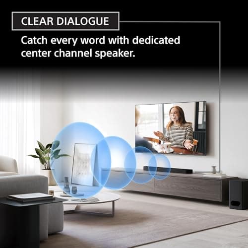Sony BRAVIA Theater Bar 6, 3.1.2ch Sound bar with Powerful Wireless subwoofer, Surround Sound by Dolby Atmos®/DTS:X® Compatible HT-B600
