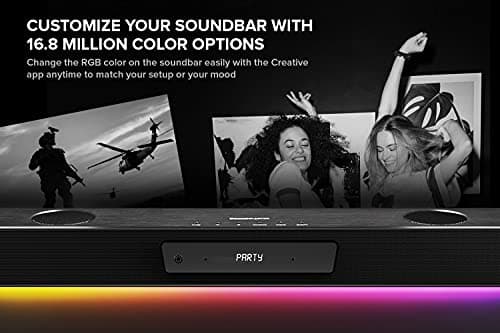 Creative Sound Blaster Katana V2 RGB True 5.1 Multi-Channel Gaming Soundbar with Subwoofer, ft. Tri-Amplified 5-Driver Design and Super X-Fi Technology, SXFI Battle Mode